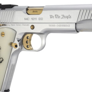 GIRSAN MC1911S WE THE PEOPLE - 9MM GOVT 5" CHROME/GOLD 9RD