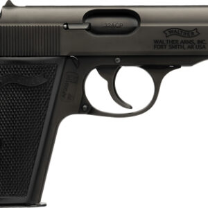 WALTHER PP 32ACP BLACK 8RD - BLACK SYNTHETIC GRIPS