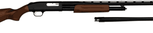 MOSSBERG 500 COMBO 12GA 3" - 28"VR & 18.5" CYL BLUED WOOD