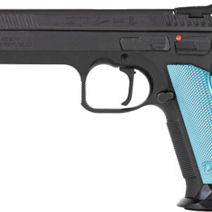 CZ TS2 SA 40SW FS 17-SHOT - BLACK POLYCOAT BLUE GRIP