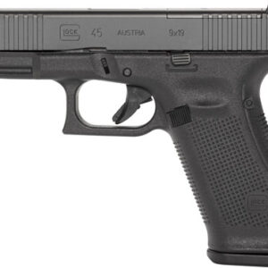 GLOCK 45 MOS 9MM FIXED SIGHT - 10-SHOT W/FRONT SERRATIONS