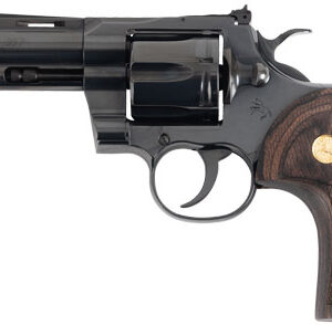 COLT PYTHON 357MAG 4.25" 6RD - BLUED WALNUT GOLD MEDALLION