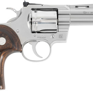 COLT PYTHON 357MAG 4.25" SS - ADJ SIGHT WALNUT GREEN FO