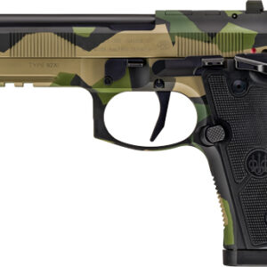 BERETTA 92XI SAO FS 9MM 4.7" - 15RND SPLINTER CAMO 2 MAGS