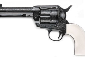 Pietta GW357LEB434NMUI The Shootist .357 Magnum 4.75" 6 Shot Ultra Ivory Grips W/ Scroll-Work Engraving