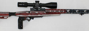 Howa HCRA70220USAMDT M1500 Mini Chassis .223 Rem 20" 10+1 USA Flag Cerakote W/ 4-16x50 Scope, 2 Grips, Bipod