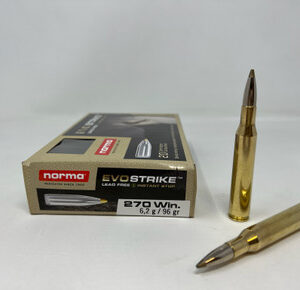 Norma 270 Win Ammunition NORMA20168972 96 Grain Polymer Tip Boat Tail Bondstrike 20 Rounds