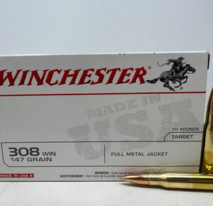Winchester 308 Win Ammunition USA3081 147 Grain Full Metal Jacket 20 Rounds