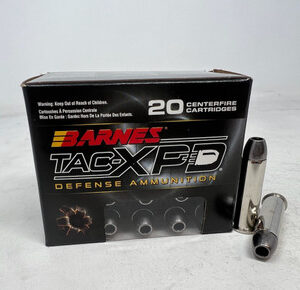 Barnes 357 Magnum Ammunition TAC-XPD Defense BPD357M2 125 Grain TAC-XPD Hollow Point 20 Rounds