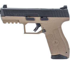 IWI M9ORP17TFD Masada 9mm 4.6" Threaded Barrel 17+1 Flat Dark Earth Optics Ready w/ Suppressor Height Sights