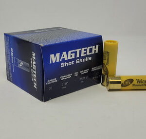 Magtech 20 Gauge Ammunition MT20BSA 2-3/4" 13/16oz 26 TTT Pellet Shot 1250fps 25 Rounds