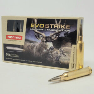Norma 7mm Rem Magnum Ammunition Evostrike NORMA20171492 127 Grain Lead Free Instant Stop Ballistic Tip 20 Rounds