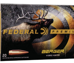 Federal 300 Win Short Mag Ammunition P300WSMBCH1 185 Grain Berger Hybrid Hunter 20 Rounds