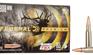 Federal 308 Winchester Ammunition P308H 165 Grain Barnes Triple-Shock X Hollow Point 20 Rounds