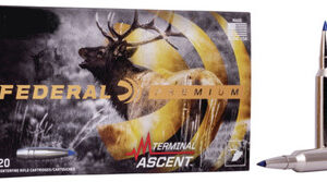 Federal 6.5 Creedmoor Ammunition Terminal Ascent P65CRDTA1 130 Grain Ballistic Tip 20 rounds