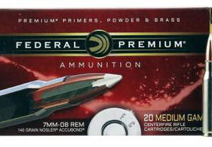 Federal 7mm-08 Remington Ammunition Vital-Shok P708A1 140 Grain Nosler AccuBond Polymer Tip 20 Rounds