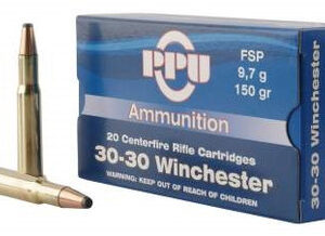 Prvi PPU 30-30 Winchester Ammunition PP30301 150 Grain Flat Soft Point 20 Rounds
