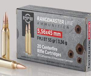 Prvi PPU Rangemaster 5.56x45mm NATO Ammunition PPRM5561 55 Grain Full Metal Jacket 20 Rounds