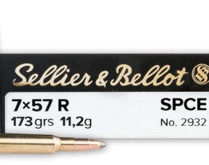 Sellier & Bellot 7mm x 57 Rimmed Ammunition SB757RA 173 Grain Soft Point Cutting Edge 20 Rounds