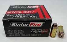 SinterFire 40 S&W Ammunition SF40125SD 125 Grain Hollow Point 20 Rounds