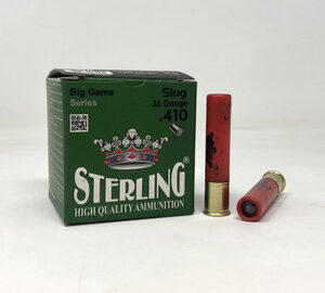Sterling 410 (36 GA) Ammunition Slug 2-1/2" 1/4oz STRLG410SLUG 25 Rounds
