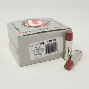 Underwood 41 Rem Mag Ammunition UW746 265 Grain Lead Wide Long Nose Gas Check 20 Rounds