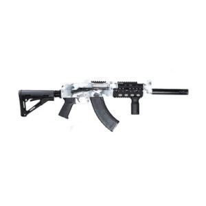 Zastava Arms ZPAP92 Tactical Semi-Auto Rifle ZP92762CTRAW 7.62x39mm 16.5" Pin & Weld 30+1 w/ Quad Rail Artic White Camo Cerakote/Black Rail