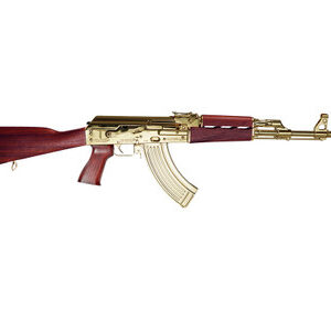 Zastava Arms ZR7762SRGL ZPAPM70 7.62x39 Semi-Auto Rifle 16.3" 30+1 24k Gold Plated/Serbian Red Furniture