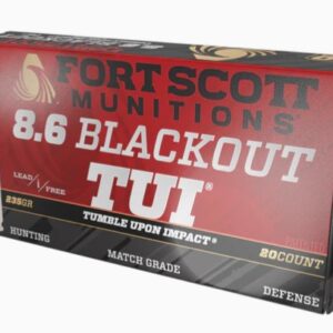 Fort Scott Munitions 8.6 Blackout Rifle Ammo - 235gr | 20rd Box