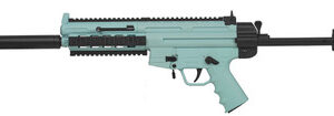 ATI GSG-16 16.25" .22 LR Semi-Auto Rifle 10+1 Fake Suppressor Collapsible Stock Mint Green
