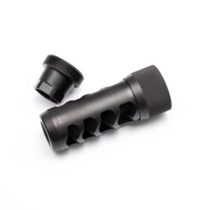 Area 419 Sidewinder Magnum Self Timing Muzzle Brake 338 cal Black Nitride 5/8-24