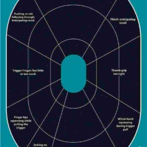 Allen Girls with Guns Splash Adhesive Oval Silhoutte Target 12x18 - 5/ct