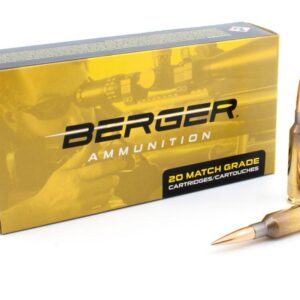 Berger Target Rifle Ammunition 6mm Creedmoor 109 gr LRHT 2940 fps 20/ct