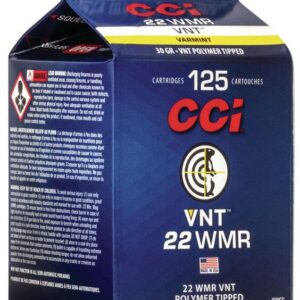 CCI Varmint Rimfire Ammunition .22 WMR 30 gr VNT 2200 fps 125/ct