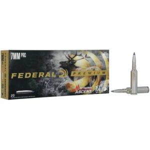 Federal Terminal Ascent Rifle Ammunition 7mm PRC 155 gr 3100 fps 20/ct