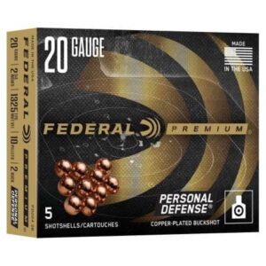 Federal Personal Defense Shotshells w/Flitecontrol 20ga 2-3/4" 10 Plts 1325 fps #2B 5/ct