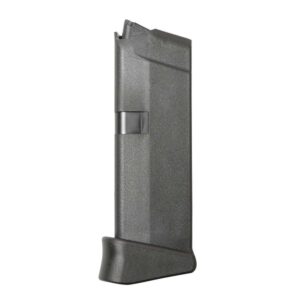 Glock Factory Original Glock 42 Magazine w/Extension Glock 42 .380 ACP Black Polymer 6/rd Pkg'd