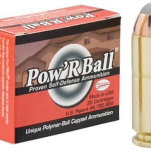 Glaser Pow'RBall Handgun Ammunition 10mm Auto 135 gr JHP 1400 fps 20/box