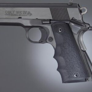 Hogue Colt Government Grips .45 1911 Rubber Grips with Finger Grooves - Black