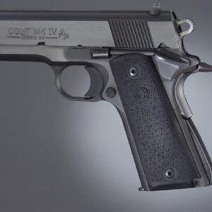 Hogue Colt Government Grips .45 1911 Rubber Panels with Palm Swells - Black