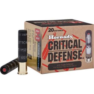 Hornady 410 Critical Defense Shotgun Ammunition - .410 ga - 2 1/2" - 1 slug 2 balls Slug - #000 - 750 fps - 20/box