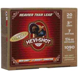 HEVI-Shot HEVI-13 Shotshells 20ga 3" 1-1/4oz 1090 fps #7 5/ct