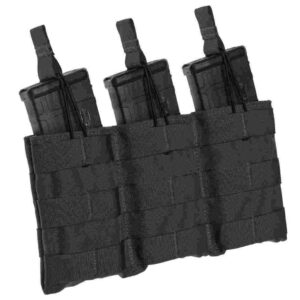 TacShield Triple Speed Load Rifle Molle Pouch-Black