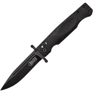 Master Cutlery Elite Tactical Guardsman Folding Knife 3 3/4" Blade Black