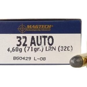 MagTech Handgun Ammunition .32 ACP 71 gr LRN 905 fps 50/box