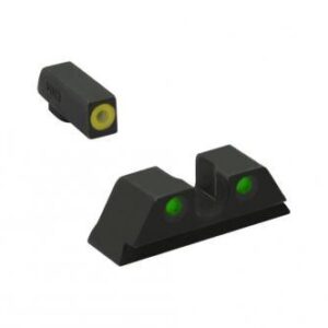 Meprolight ML41221 Hyper-Bright Yellow Ring Front/Green Rear Sights for Kimber 1911 Wedge Models