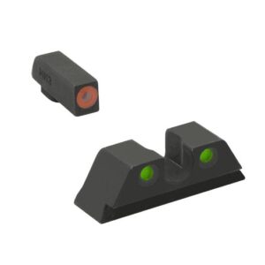 Meprolight ML46500 Hyper-Bright Orange Ring Front/Green Rear Sights for Taurus 3GC