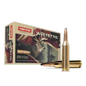Norma WhiteTail Rifle Ammunition .243 Win 100gr PSP 2953 fps 20/ct