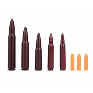 A-Zoom Metal Snap Caps Variety Pack Top Rifle 2-.223 3-.22 plastic 1 each .308 30-06 7.62