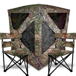 Primos Double Bull Roughneck Series Ground Blind w 2 Tri Stools SB